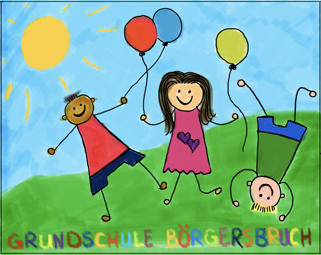 Kinderzeichnung der Grundschule Börgersbruch